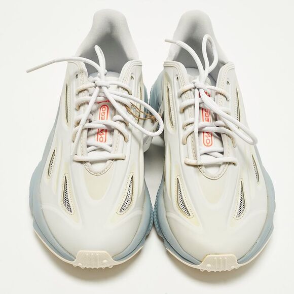 Adidas Size 41.5 Grey Synthetic Leather Ozweego Celox Dash Lace Up Sneakers - Picture 3 of 7